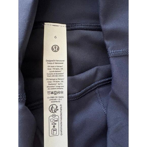 Lululemon Wunder Train High Rise 28” True Navy Size 6 NWT - Picture 6 of 7